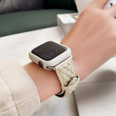 Vintage-Lederarmband mit Rautenmuster