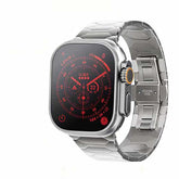 Stainless Steel Watch Strap with Snap Clasp