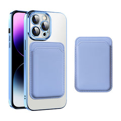 Transparent Magnetic Card Holder TPU Case for iPhone 15 Series Transparent Magnetic Card Holder TPU Case for iPhone 15 Series