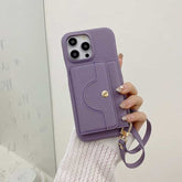 Wallet Phone Case with Lanyard and Mirror for iPhone 11 Series