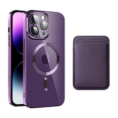Transparent Magnetic Card Holder TPU Case for iPhone 16 Series Transparent Magnetic Card Holder TPU Case for iPhone 16 Series