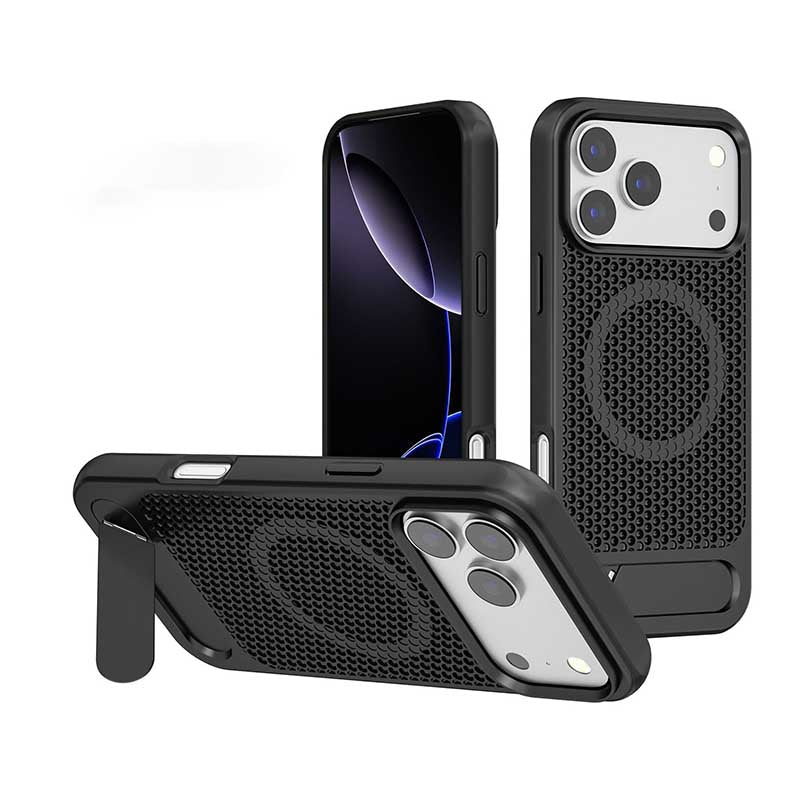Honeycomb Magnetic Stand PC Case for iPhone Series