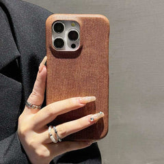 Denim Texture Leather Phone Case for iPhone 12 Series