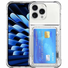 Transparent Card Holder Phone Case for iPhone 15 Series