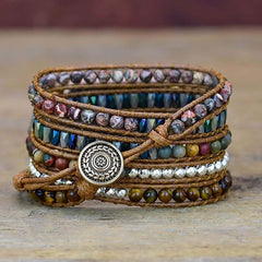 Natural Stone Handmade Braided Bracelet  Watch Strap