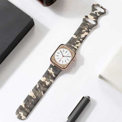 Camouflage Silicone Strap with Butterfly Clasp