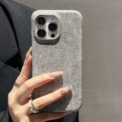 Denim Texture Leather Phone Case for iPhone 12 Series