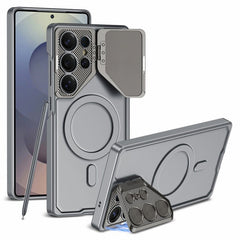 PC Magnetic Case with Camera Cover Stand for Samsung Ultra Series