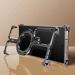 Frameless Magnetic Metal Stand Case for Samsung S24 Series & S23 Ultra
