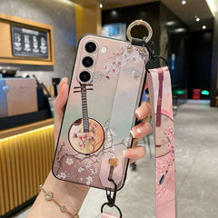 Crossbody Lanyard and Wrist Strap Silicone Phone Case for Samsung Galaxy S24 Series with Detachable Adjustable Strap