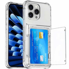 Transparent Card Holder Phone Case for iPhone 15 Series