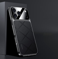 PC Leather-Textured Case for iPhone Series