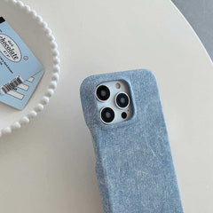 Denim Texture Leather Phone Case for iPhone 11 Series