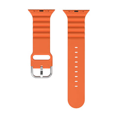 Silicone Watch Band with Wavy Texture