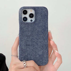 Denim Texture Leather Phone Case for iPhone 13 Series