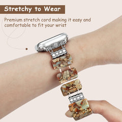 Imperial Stone Beaded Elastic Sport Watch Band