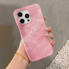 Denim Texture Leather Phone Case for iPhone 15 Series