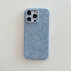 Denim Texture Leather Phone Case for iPhone 12 Series