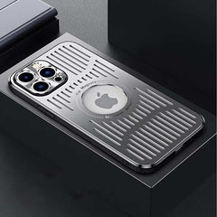 Magnetic Metal Ventilation Phone Case for iPhone 12 Series