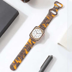 Camouflage Silicone Strap with Butterfly Clasp