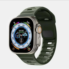 Sporty Silicone Rubber Watch Band