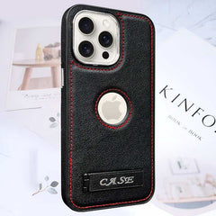 Leather Stand Protective Phone Case for iPhone 16 Series