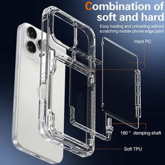 Transparent Card Holder Phone Case for iPhone 16 Series